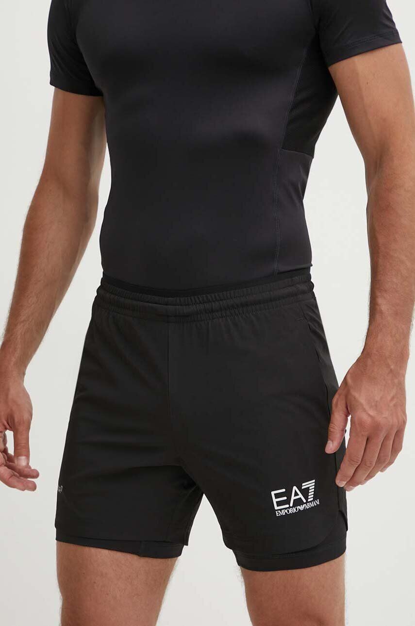 

Тренировочные шорты EA7 Emporio Armani, черный