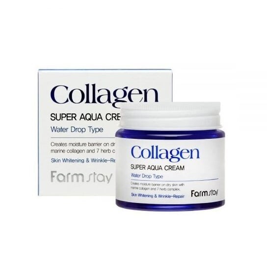 

Коллагеновый интенсивно увлажняющий крем Water Drop 80 мл FARMSTAY Collagen Super Aqua Cream, Farm Stay