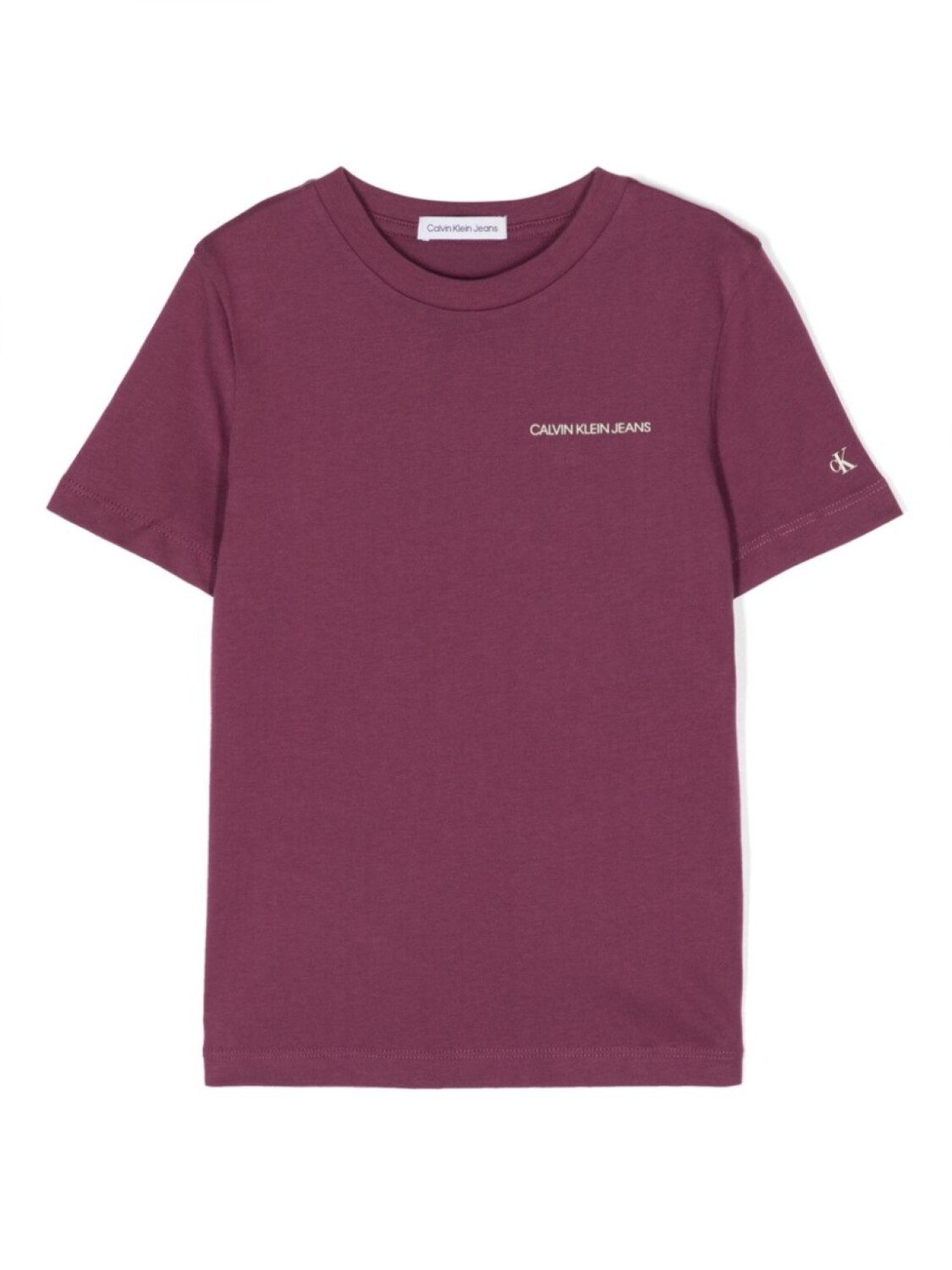

Футболка с логотипом Calvin Klein Kids, фиолетовый