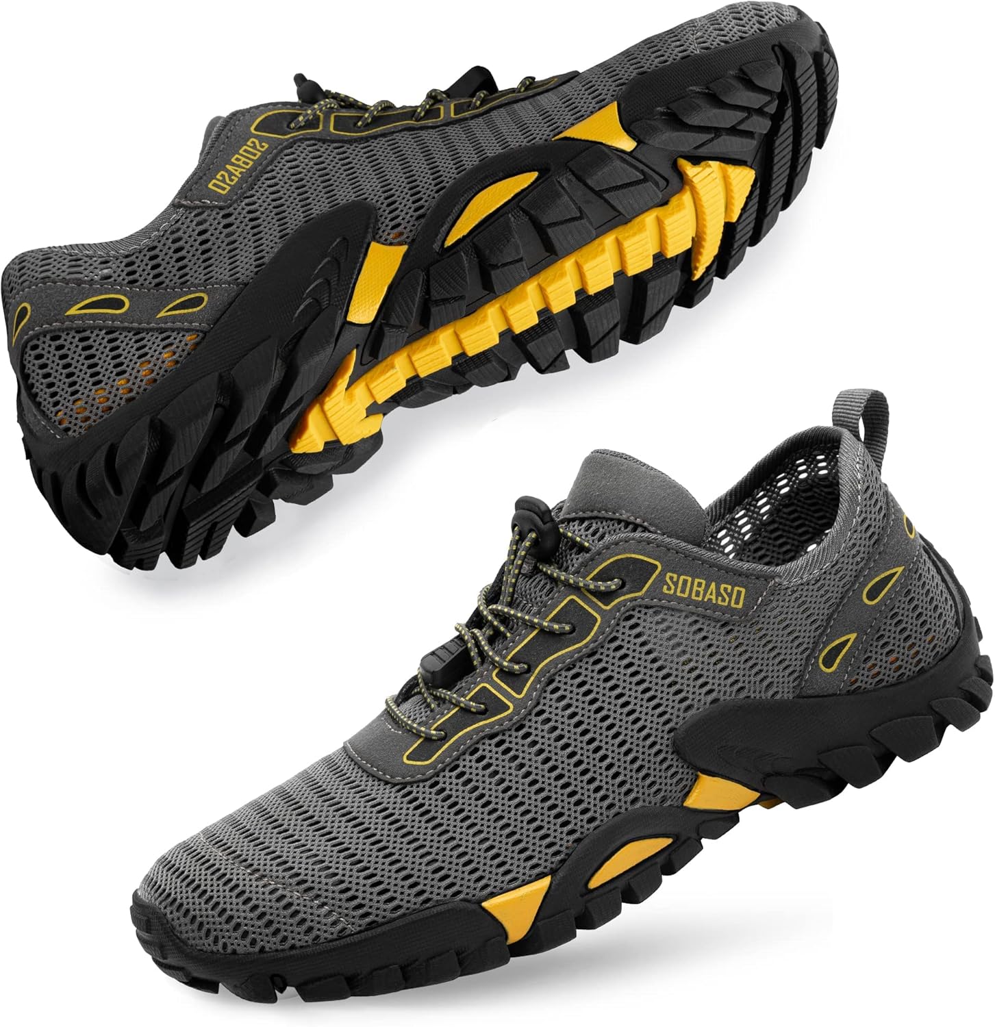 

Водные тапочки SOBASO для женщин и мужчин, быстросохнущие для плавания, пляжа, водного спорта, дайвинга, походов, парусного спорта и путешествий, темно-желтый