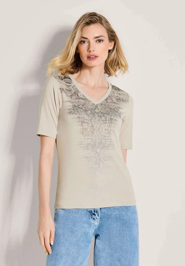 

Футболка с принтом Madeleine, Pearl White Grey Silver, Белый, Футболка с принтом Madeleine, Pearl White Grey Silver