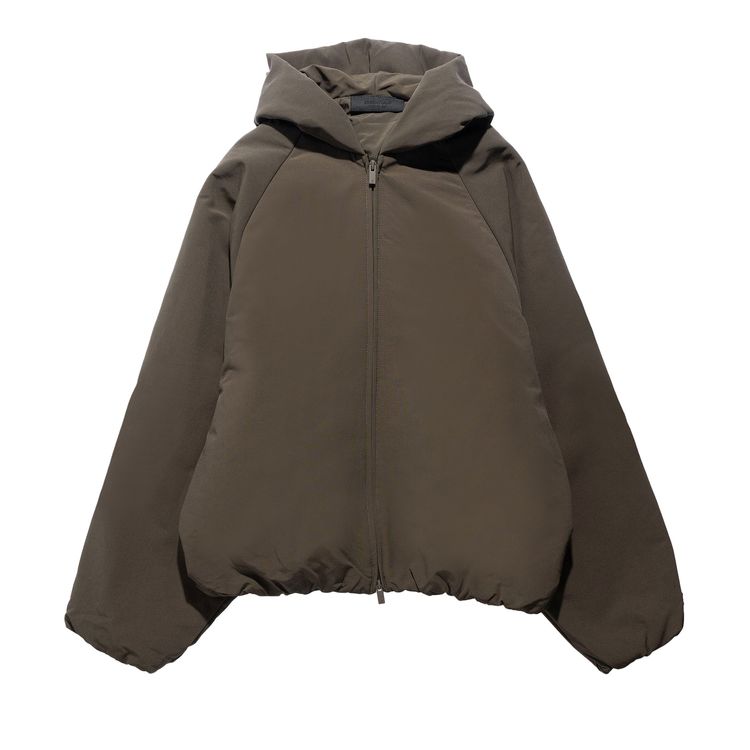 

Бомбер Fear of God Essentials Military Nylon Hooded Bomber 'Brown', коричневый