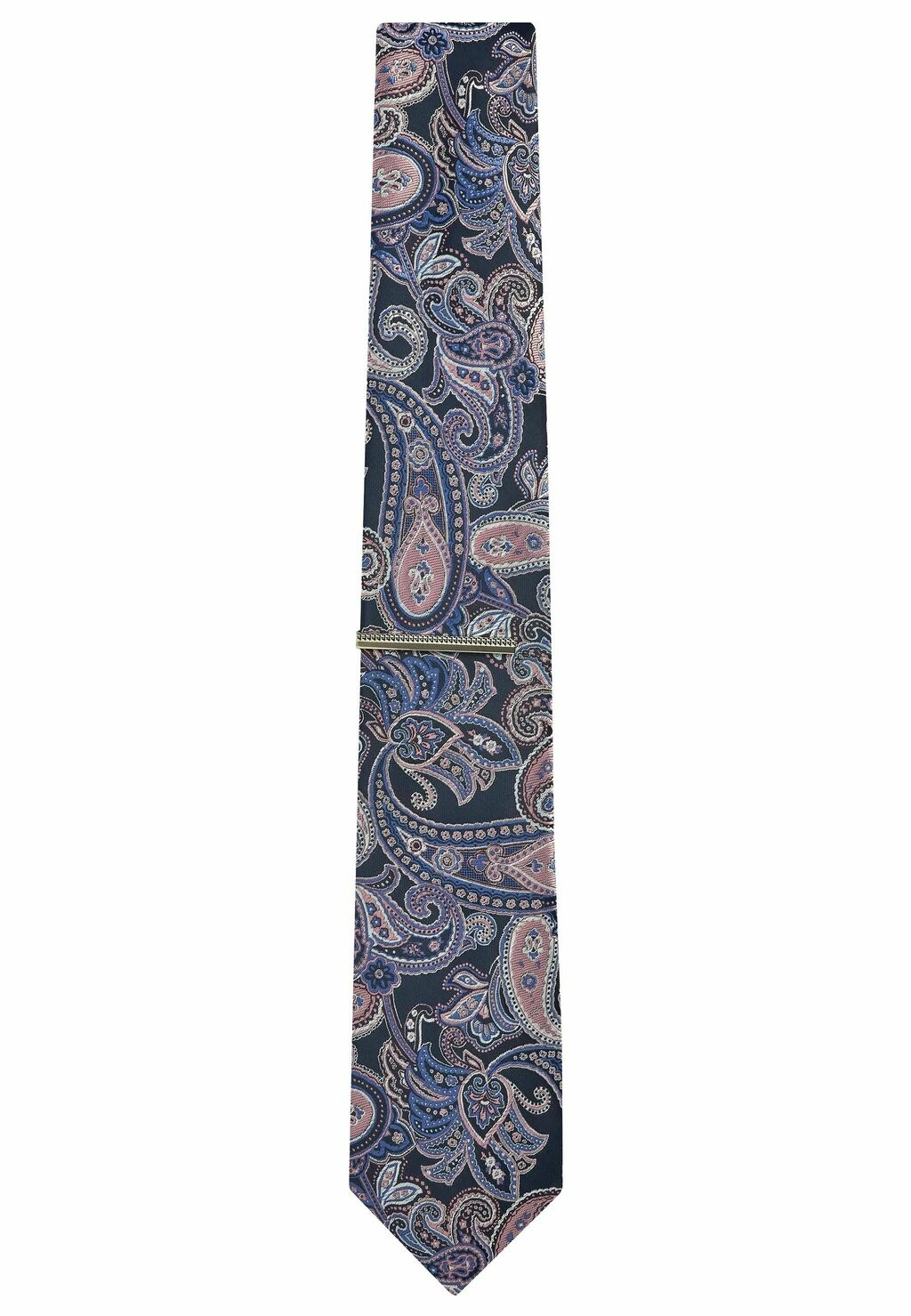 

Галстук PATTERN WITH CLIP REGULAR Next, цвет blue navy pink paisley