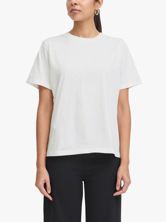 

Футболка Palmer Loose Fit из чистого органического хлопка ICHI, Cloud Dancer