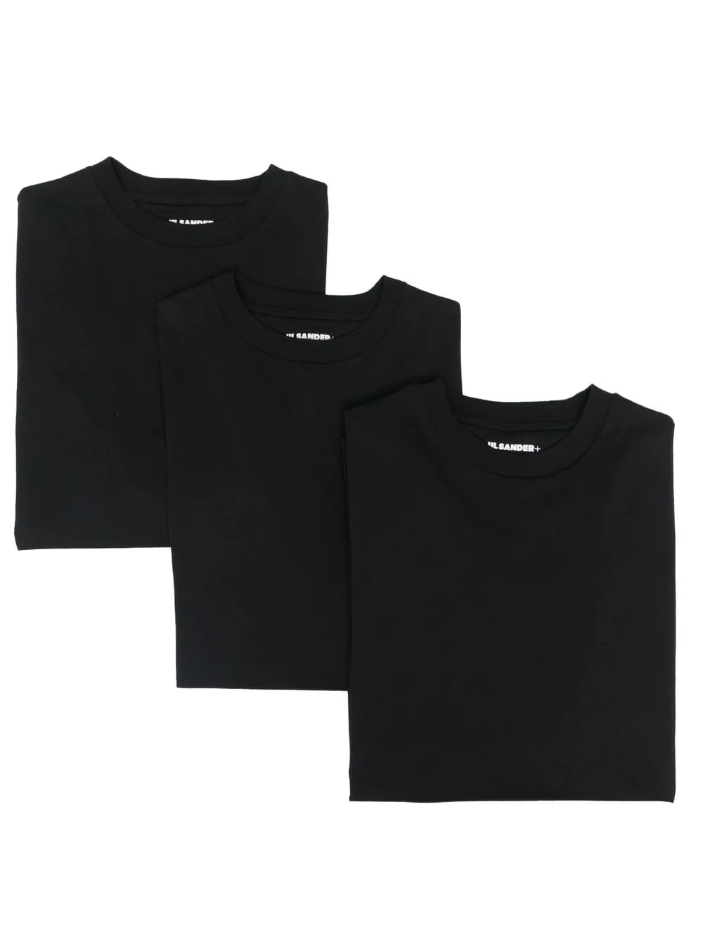 

Комплект из трех футболок с длинными рукавами JIL SANDER, черный