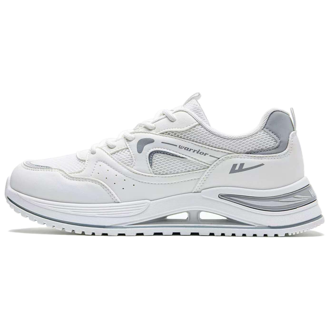 

WARRIOR Кроссовки Ride The Wind And Waves Series мужские низкие бело-серые, цвет White Gray