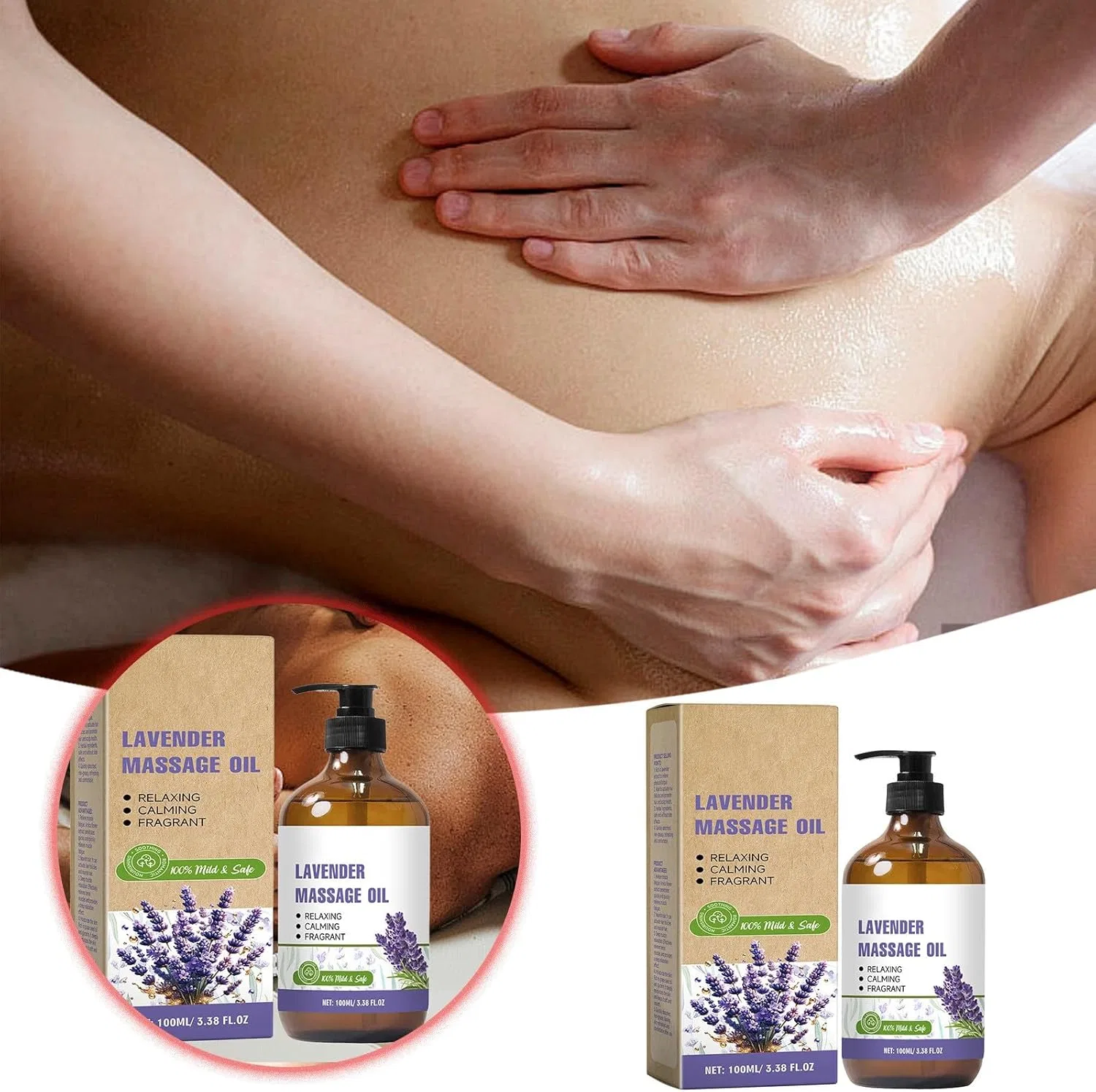 Массажное масло Lavender Sugu Relaxation & Natural Aromatherapy Blend 100 мл Generic — фото 3