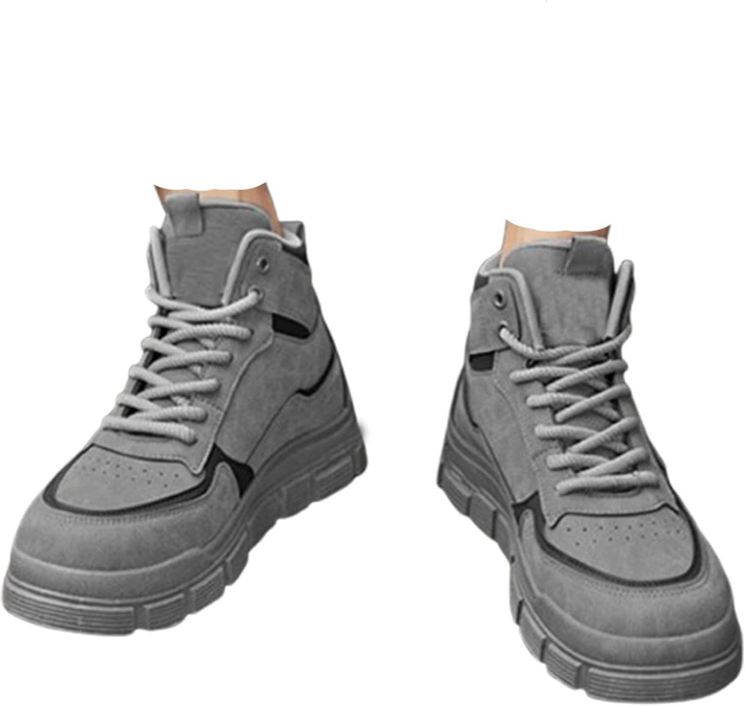 

Мужские ботинки, легкая защитная обувь для мужчин, нескользящие водонепроницаемые ботинки с композитным носком для строительства и походов Generic, Gray-g