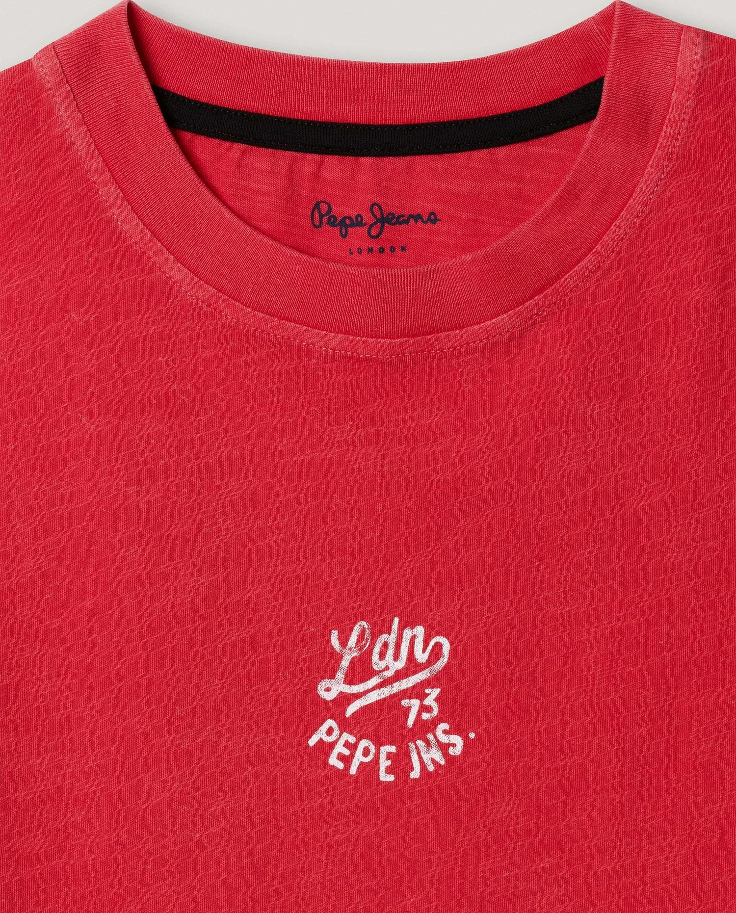 Детская футболка с рисунком на спине, свободного кроя Pepe Jeans, красный — фото 4