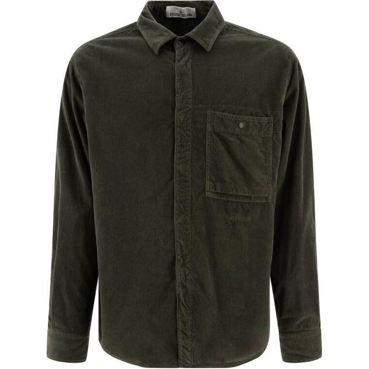 

Рубашка мужская зеленая Stone Island, зеленый