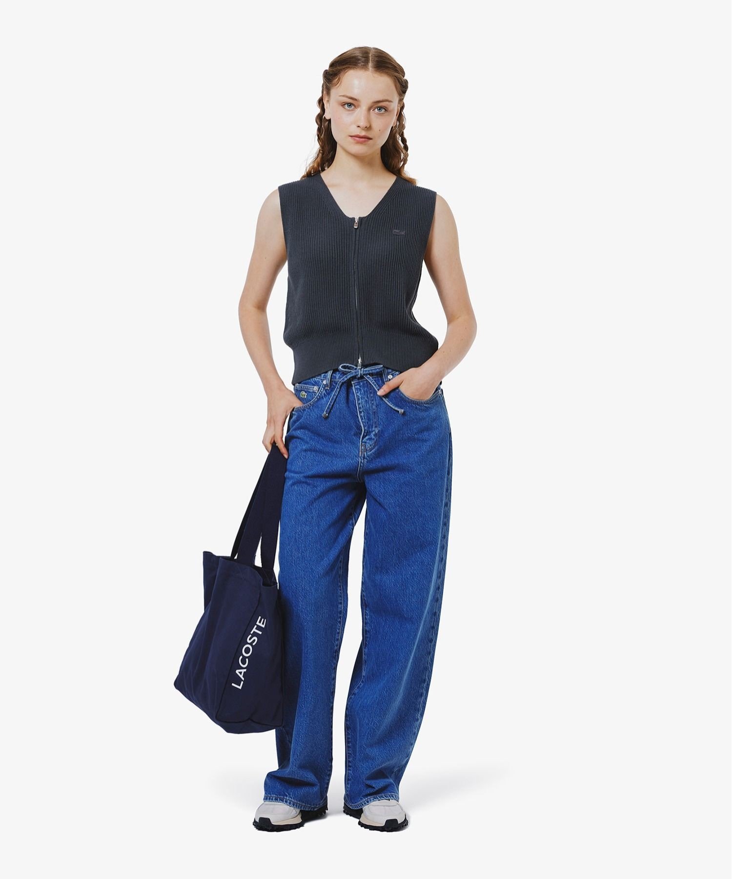 Жилет вязаный LACOSTE Gray — фото 4