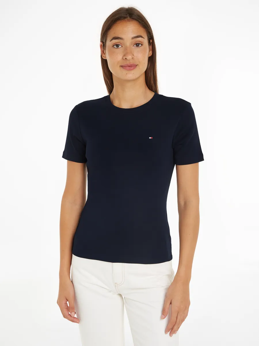 

Футболка Tommy Hilfiger "NEW SLIM CODY C-NK SS" с вышитым логотипом, цвет Desert Sky