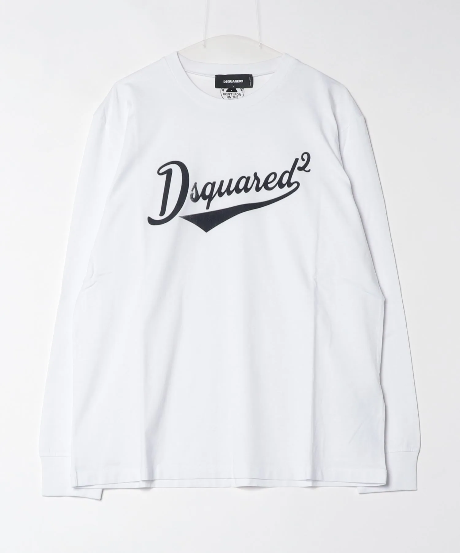 Унисекс футболка с длинным рукавом DSQUARED2 Original белая