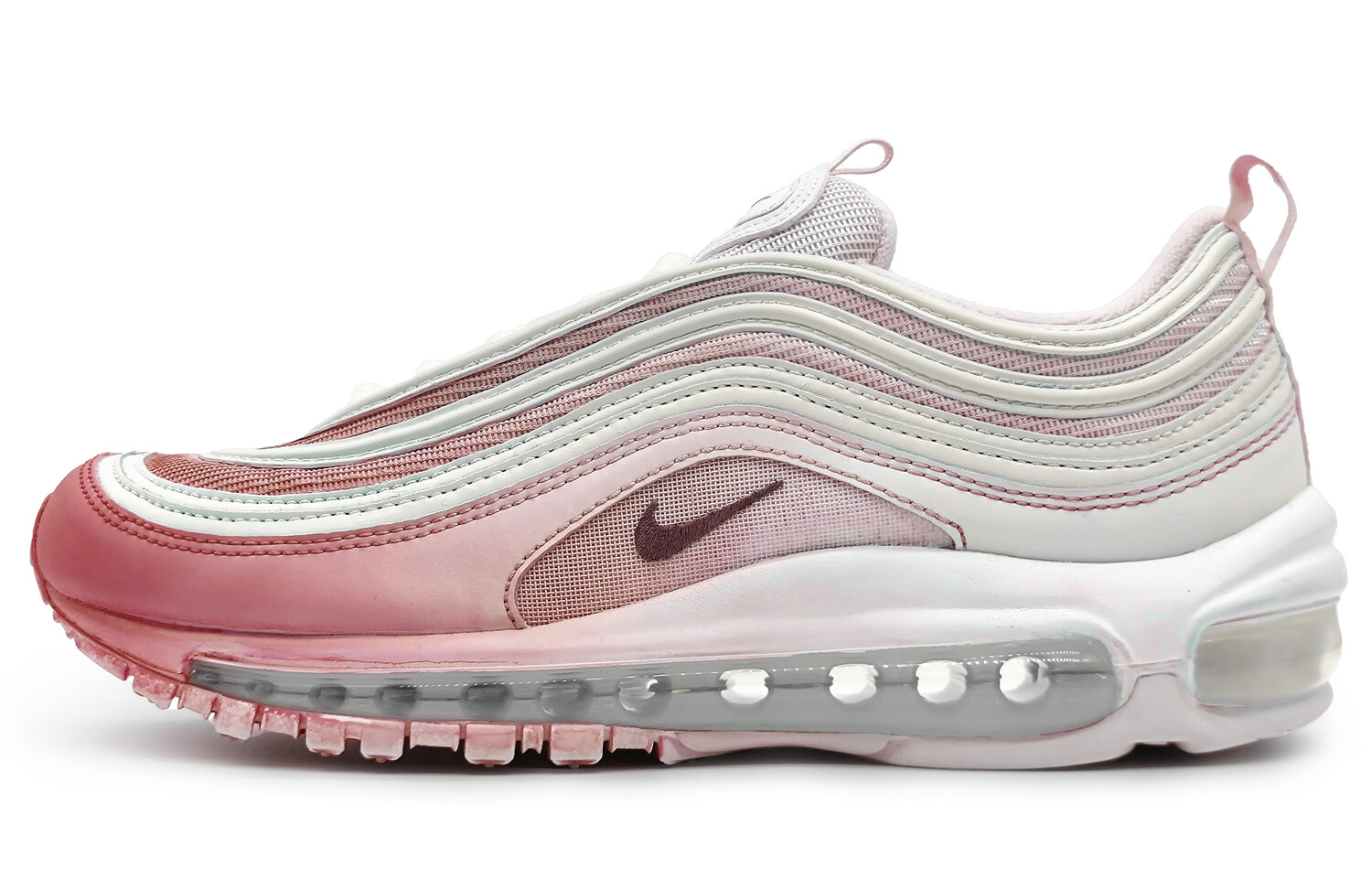

Кроссовки Nike Air Max 97 Lifestyle Shoes Unisex Low-top White, красный