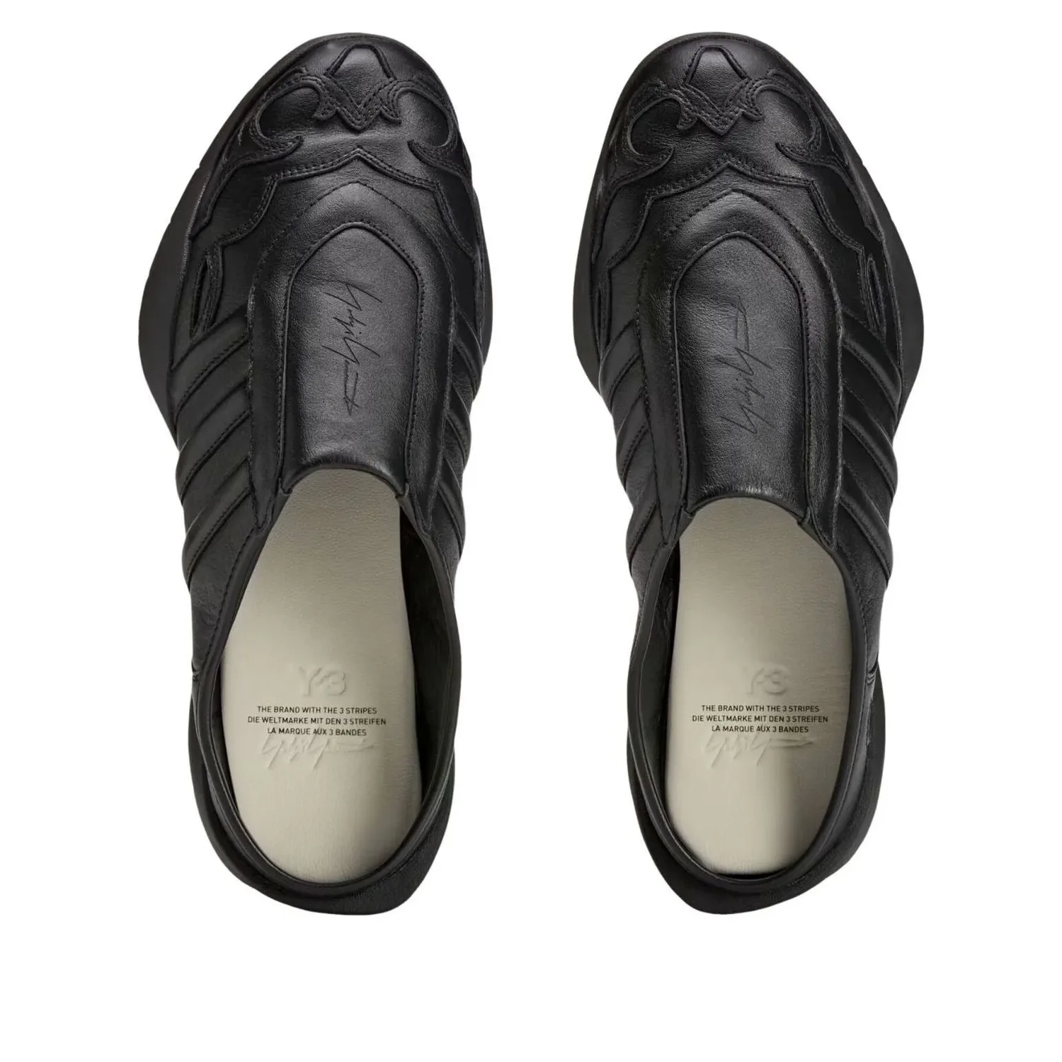 Мюли Adidas Y-3 Regu Mule 'Black' — фото 3