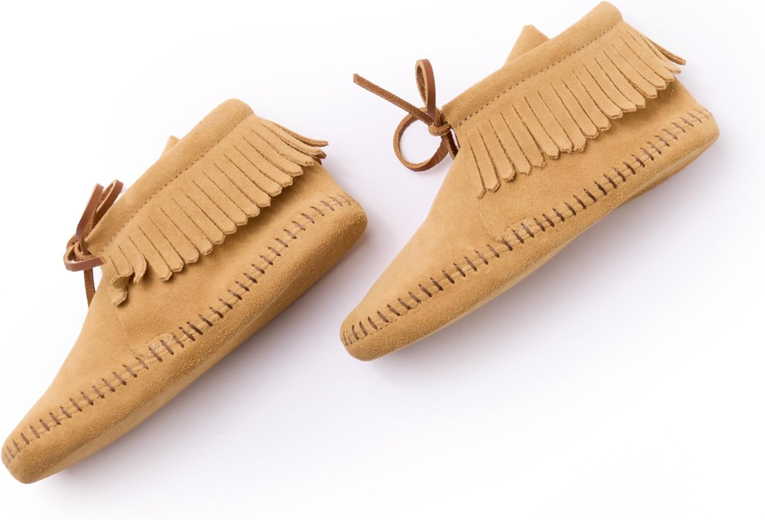 Классические бахромчатые ботинки Minnetonka (для малышей/детей младшего возраста/подростков), Little Kid (4-8 Years) Tan — фото 2