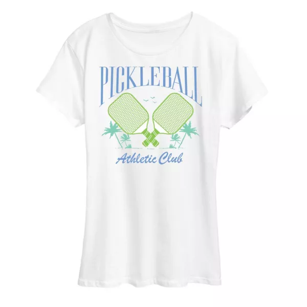 

Футболка с принтом Plus Pickleball Athletic Club Unbranded, белый
