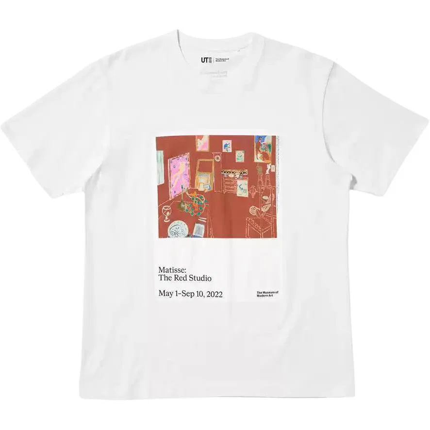 Футболка SS26 Unisex 00 White, круглый вырез, прямой крой UNIQLO