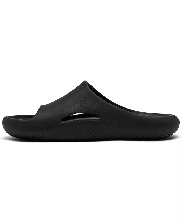 Мужские уютные слайдеры Mellow Recovery от Finish Line Crocs, черный — фото 3