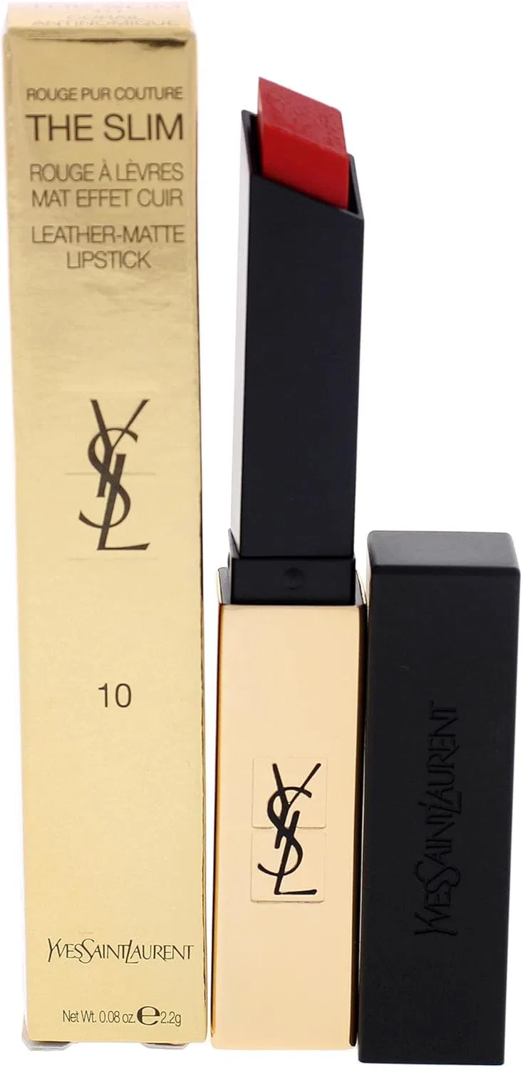 Матовая помада Yves Saint Laurent Rouge Pure Couture The Slim #10 Corail Antinomique