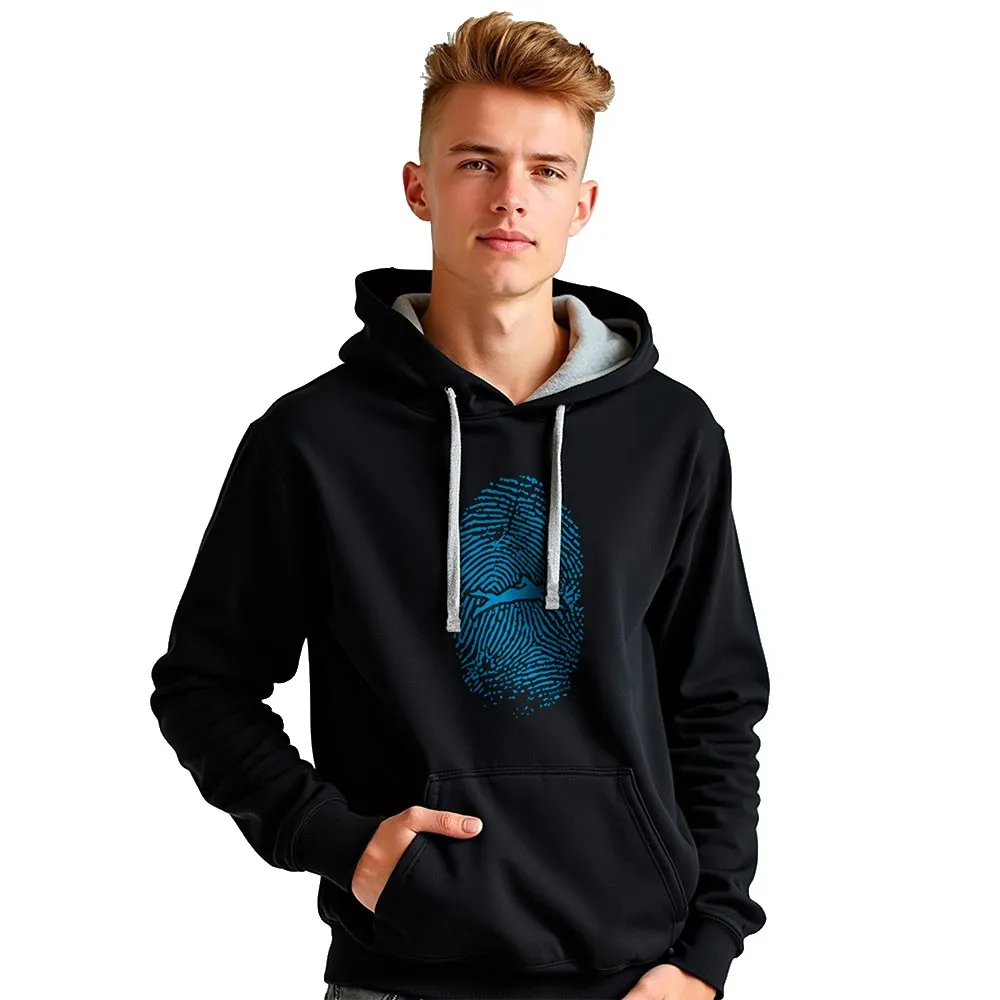 

Худи Kruskis Swimmer Fingerprint Two-Colour, черный