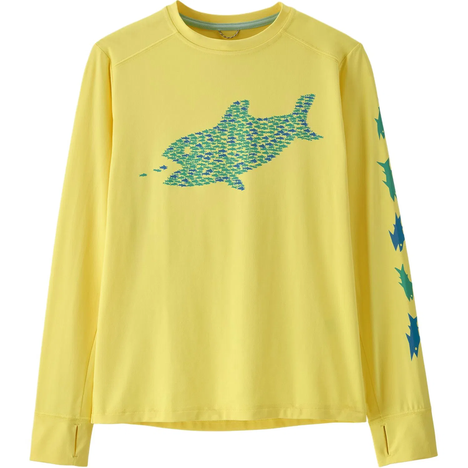 Футболка Patagonia Kids Crew Neck Moderate желтая