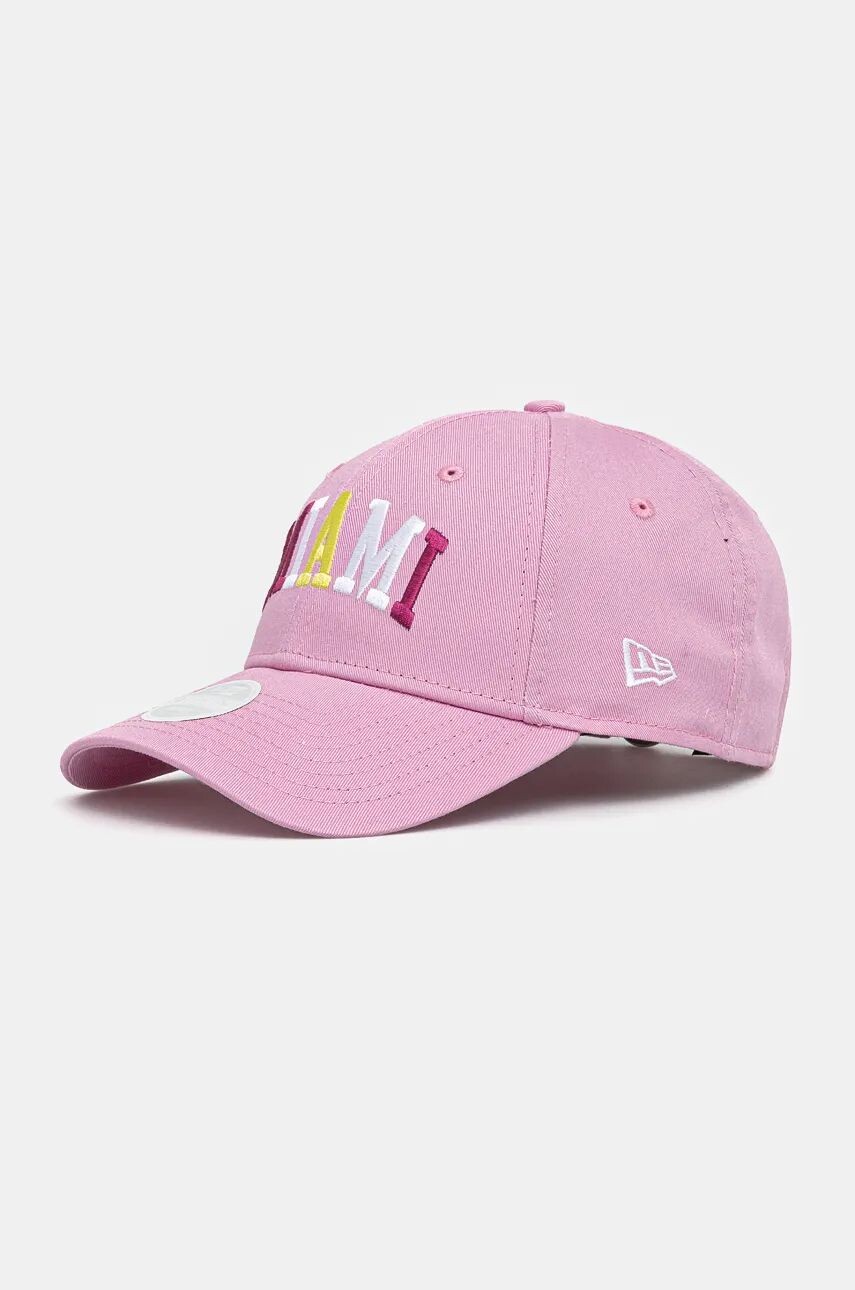 

Бейсболка New Era из хлопка, розовый