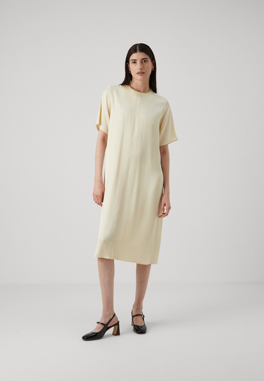

Дневное платье DRESS Samsøe Samsøe, светло-желтый