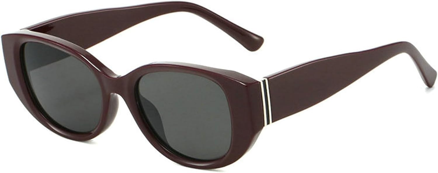 

Солнцезащитные очки Willochra 90-х годов в толстой оправе «кошачий глаз» для женщин, модные круглые солнцезащитные очки, стильные ретро-овальные очки с защитой от УФ-излучения UV400, C2