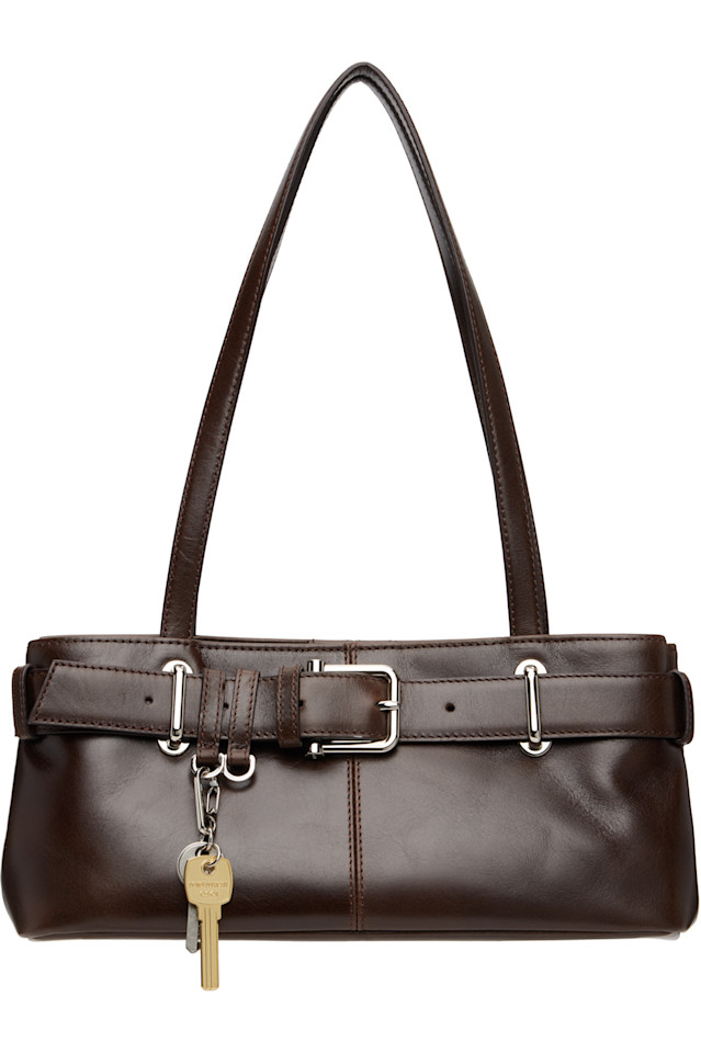 

Osoi Коричневая мини-сумочка через плечо из бикрированной ткани