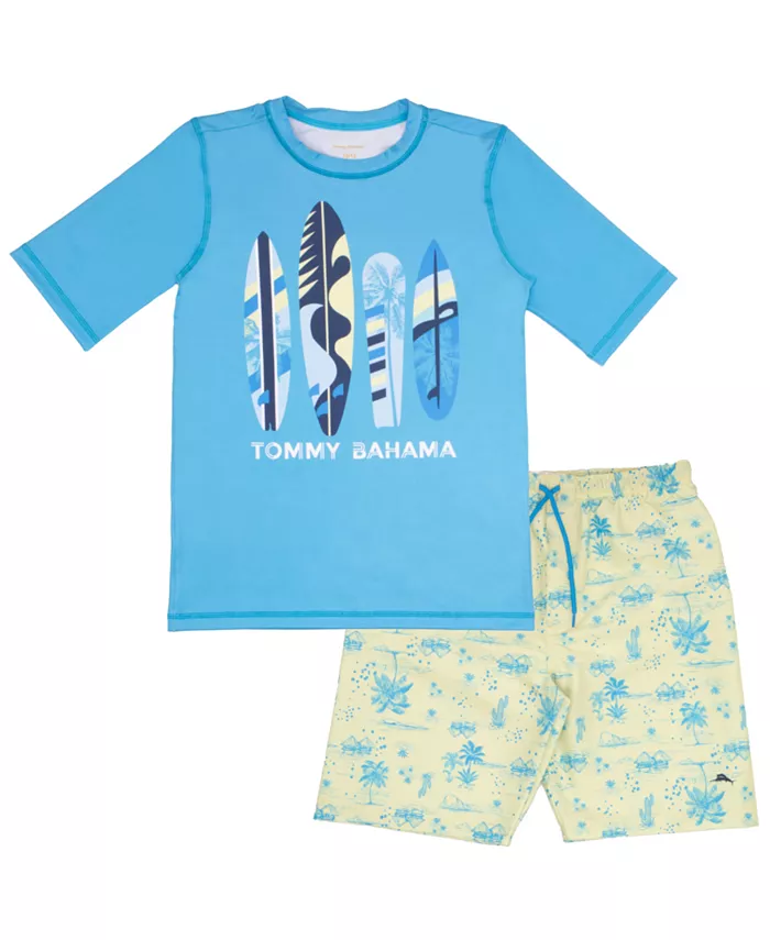 

Мальчиковый комплект для плавания: рашгард и плавки 2 предмета Tommy Bahama