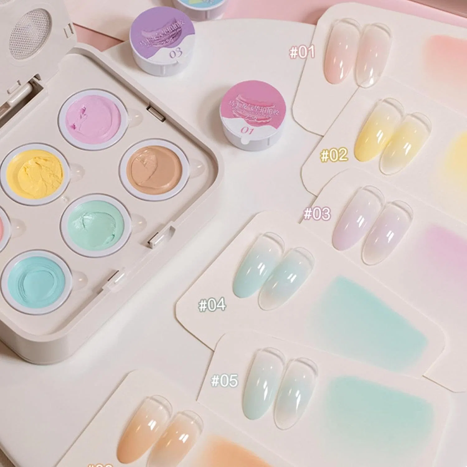 Набор для градиентного маникюра «Nagellack-Palette» 6 мл Generisch — фото 3