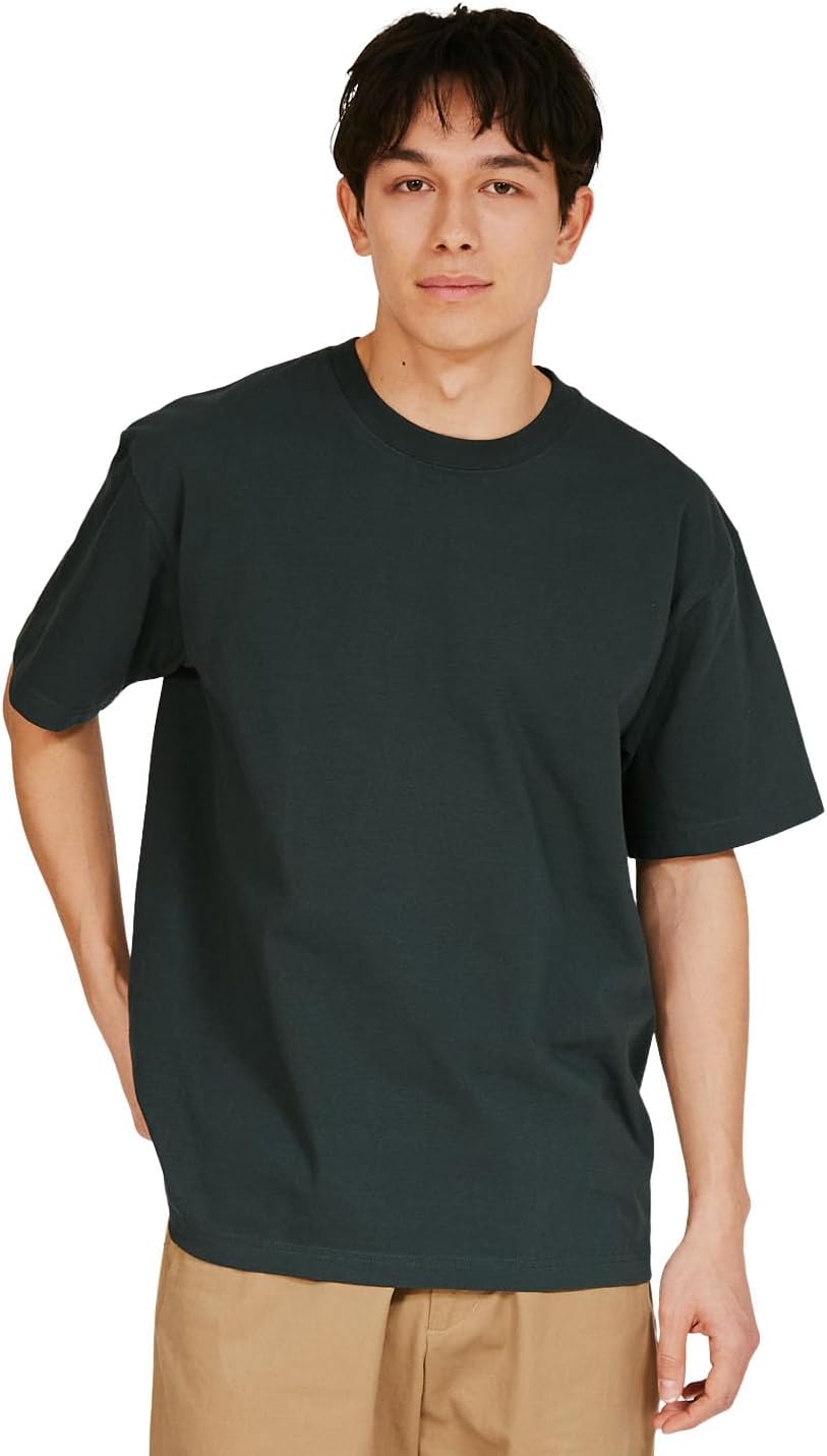 

Футболка Hanes Beefy, Beefy-T, комплект из 1 предмета, 100% хлопок, плотная ткань, футболка из высококачественной ткани, H5180, мужская, темно-зеленый