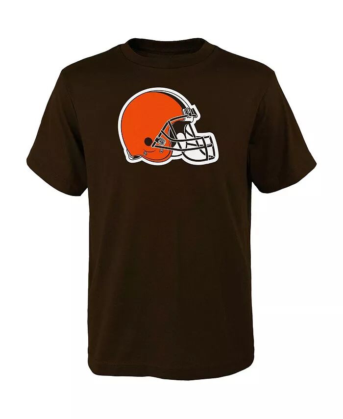 

Футболка Big Boys Brown Cleveland Browns Primary с логотипом Outerstuff