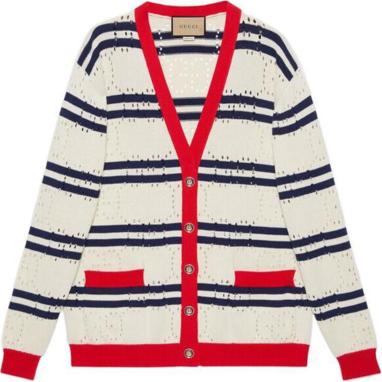 Свитер Gucci Трикотаж SS22, классический стиль, слоновая кость — фото 3