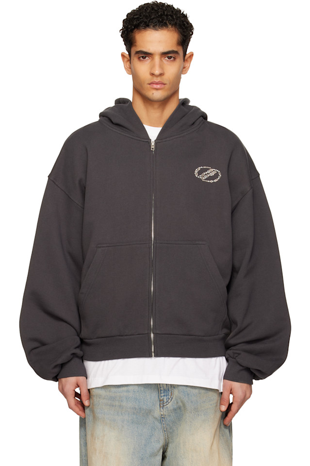 

We11Done Серая толстовка на молнии se11done