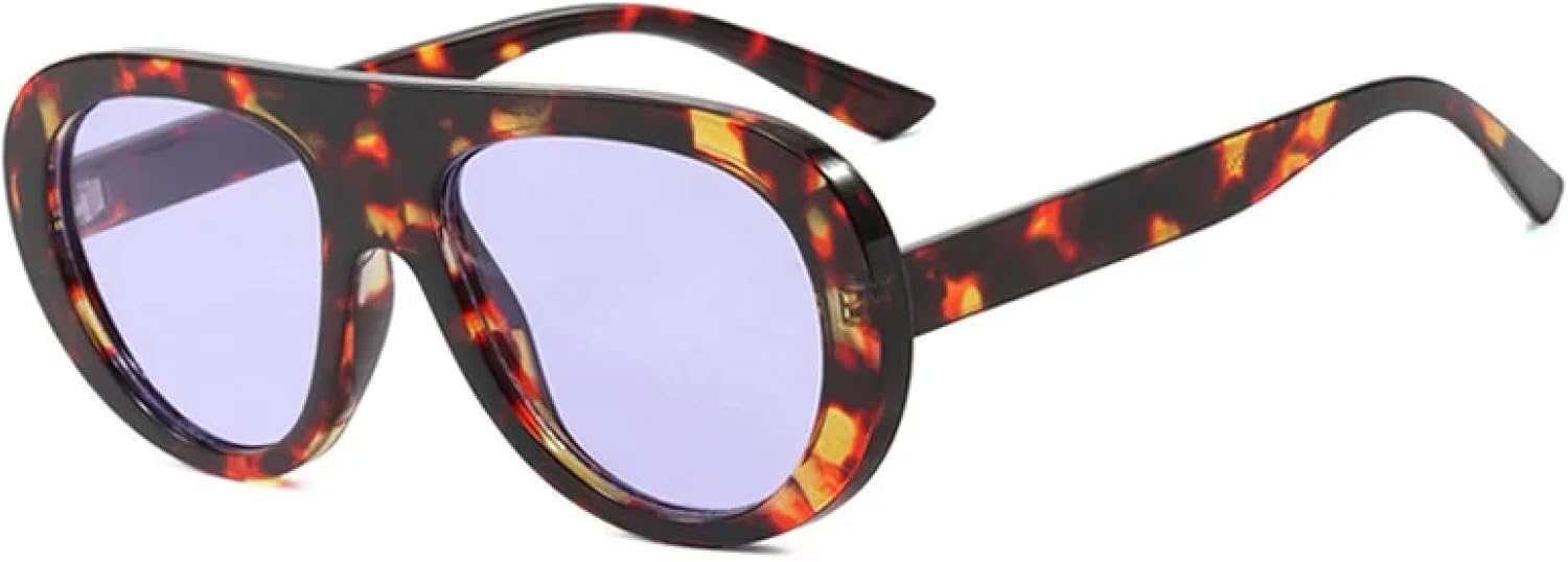 

Солнцезащитные очки с защитой от УФ-излучения UV400 | Леопардовый принт, конфетные цвета, панк | для женщин и мужчин, для занятий спортом на открытом воздухе и вождения DSVIGF, Leopard-purple