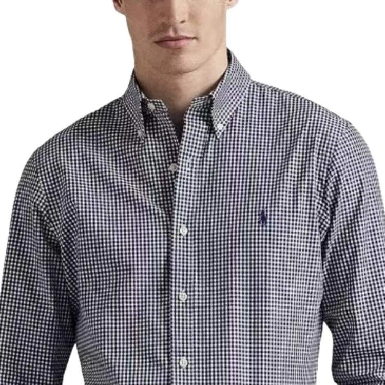 Рубашка Slim Fit мужская Polo Ralph Lauren, Marine Blue — фото 3