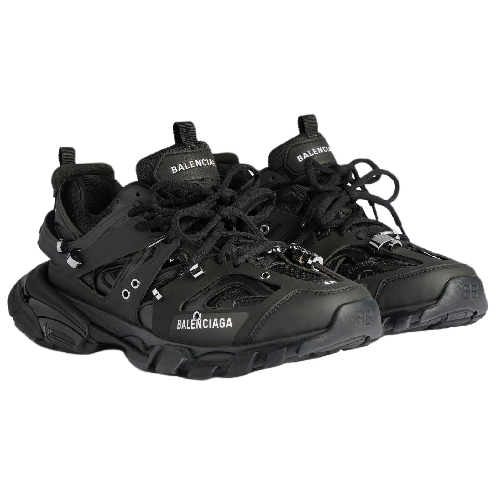 Balenciaga Track Piercing Low top Chunky кроссовки мужские черные — фото 4