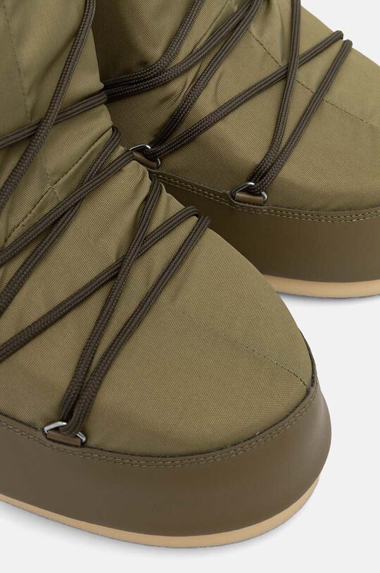 Зимние ботинки Moon Boot ICON NYLON высокие на платформе, зеленый — фото 4