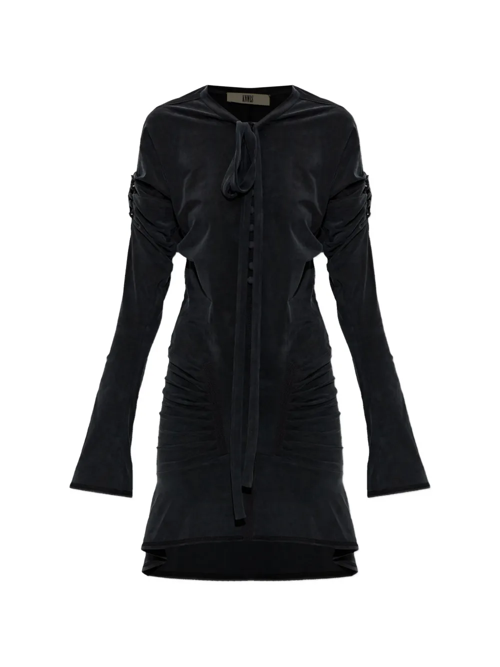 

Платье с драпировкой и завязками Knwls, черный