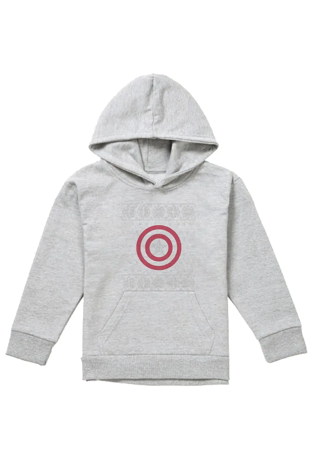 Детский худи Marvel Captain America Shield, Athletic Heather, серый