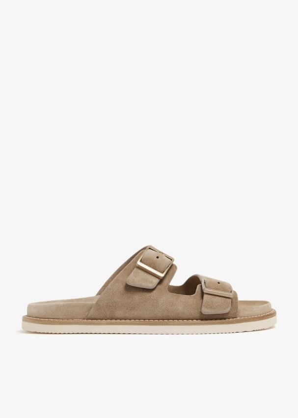 

Сандалии Brunello Cucinelli Suede, бежевый