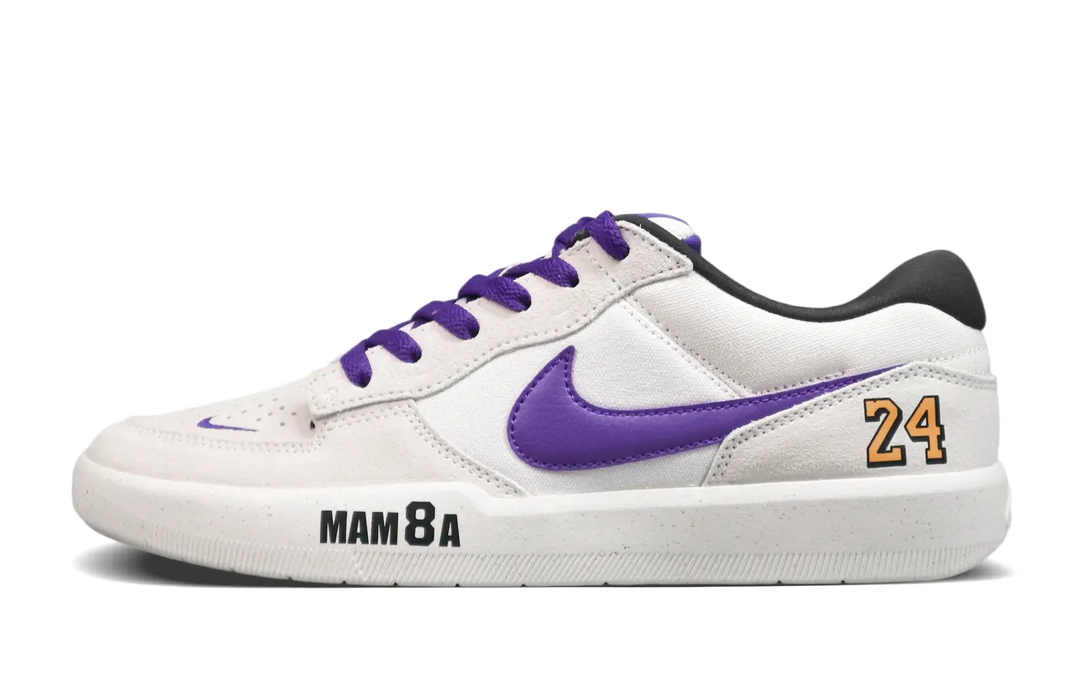 

Nike Скейтерские кеды SB Force 58 Low Top унисекс светло-серые с фиолетовым, цвет Light Gray