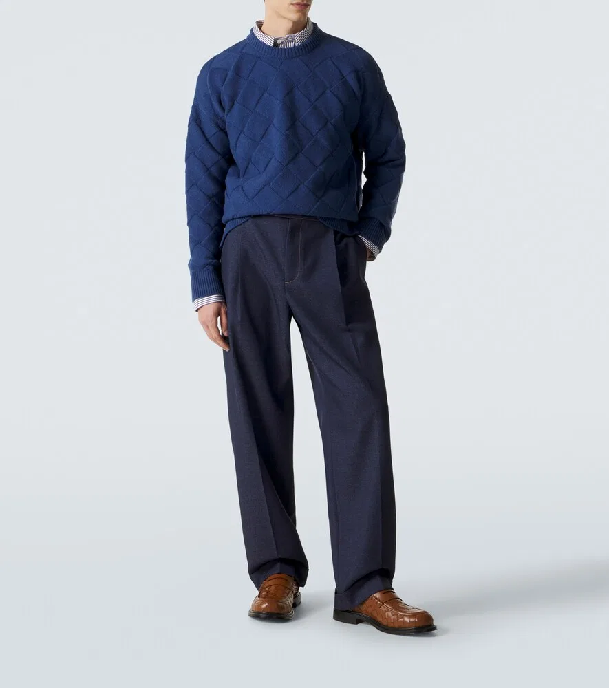 Кожаные пенни-лоферы James Intrecciato Bottega Veneta, коричневый — фото 2