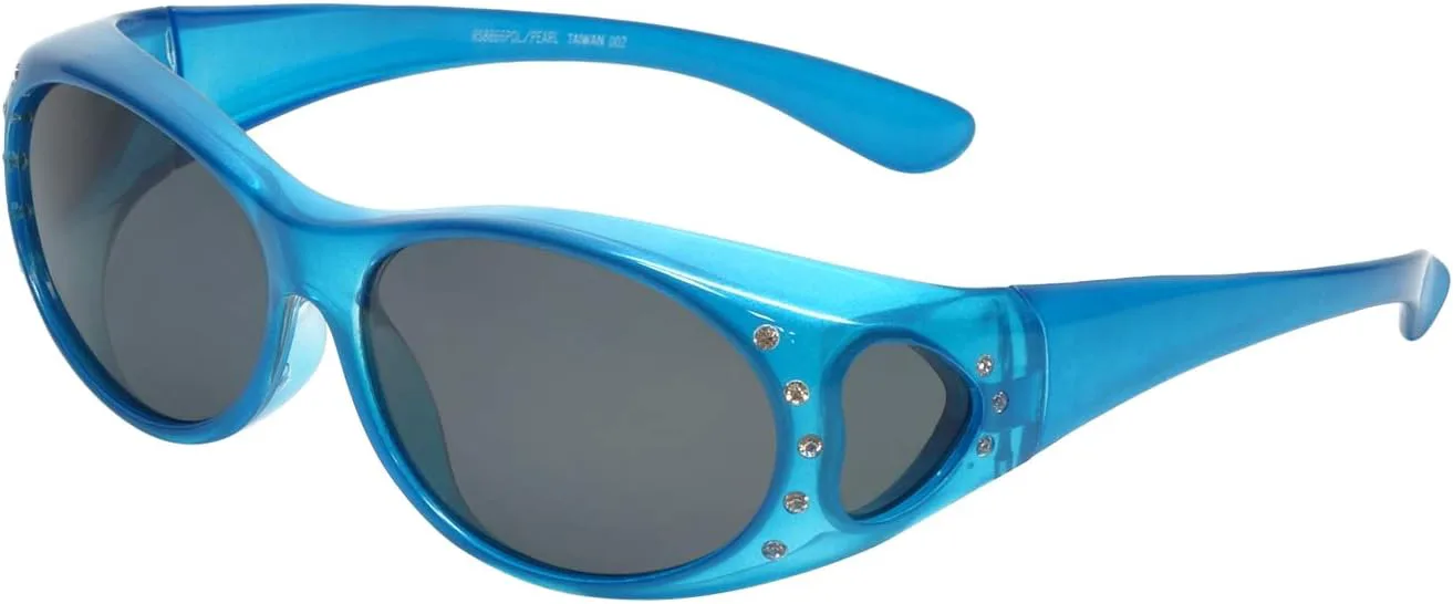 

Солнцезащитные очки Calabria RS8866POL-PEARL с поляризацией, надеваемые поверх очков с диоптриями, модные женские солнцезащитные очки с защитой от УФ-излучения, Blue