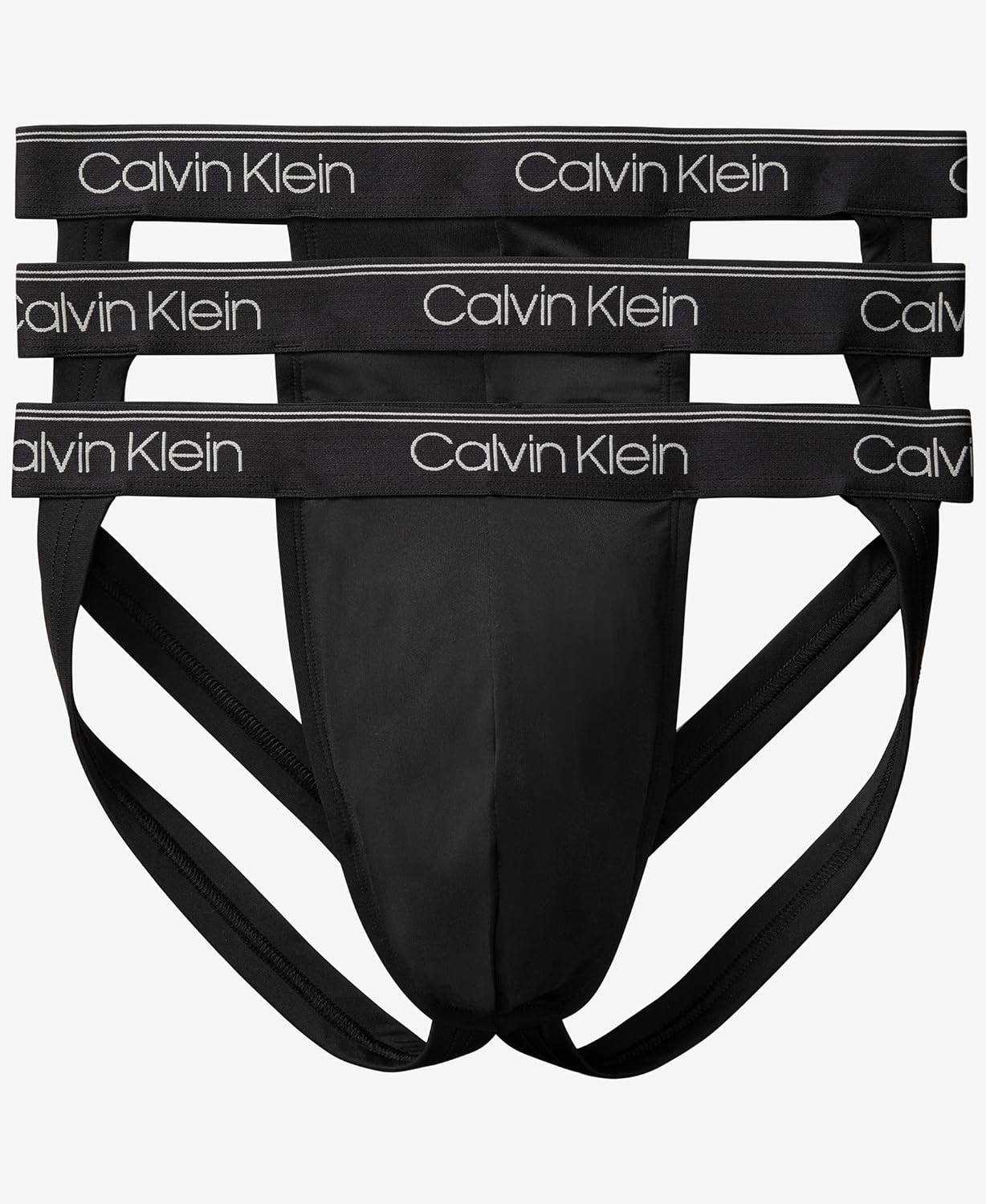 Мужское нижнее белье Calvin Klein, микро-эластичные, 3 пары трусов-боксеров, 3 Black — фото 4
