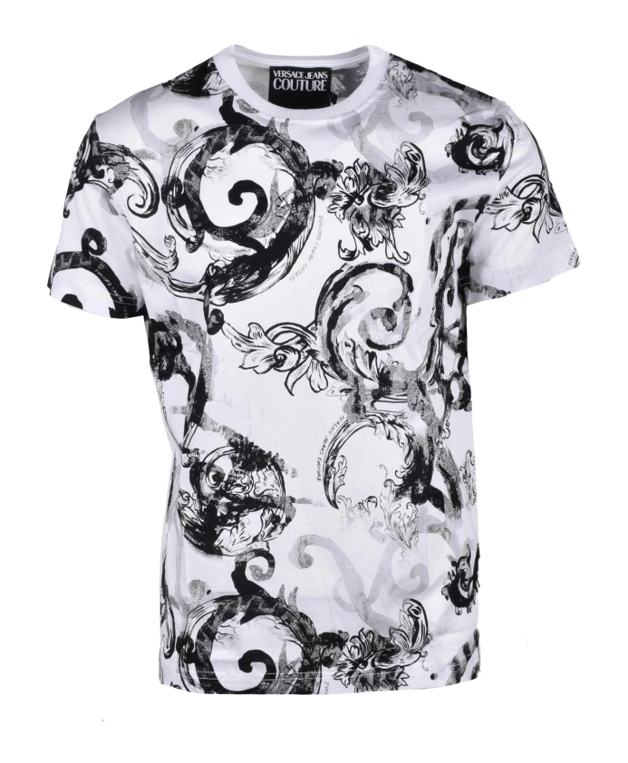 

Хлопковая футболка стильного дизайна. Versace Jeans Couture, мультиколор