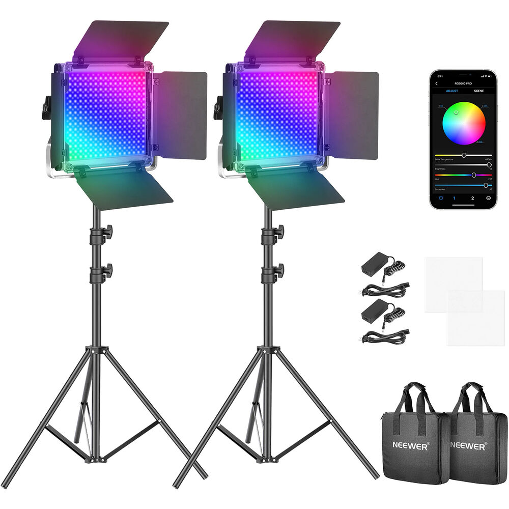 

Светодиодная панель Neewer RGB 660 PRO (комплект из 2 ламп)