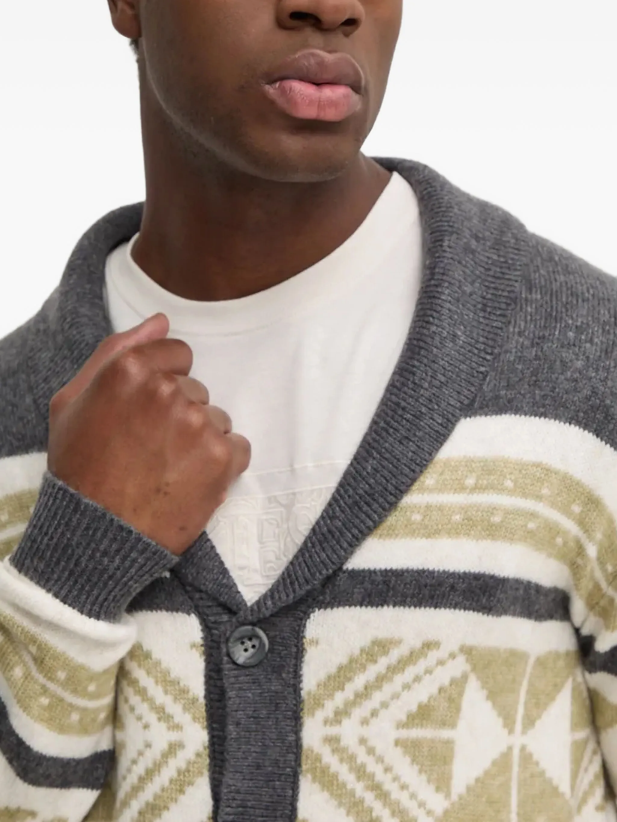 

Кардиган с узором Guess Usa, бежевый